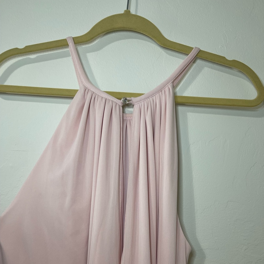 Azazie Pale Pink Dress, floor length - Picture 2 of 9